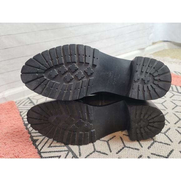 ANN TAYLOR LEATHER BLACK ANKLE BOOTIES, SZ 7 - Picture 10 of 15